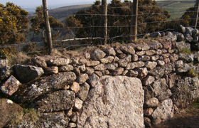 Dry stone walling by Dartmoor Rural Services